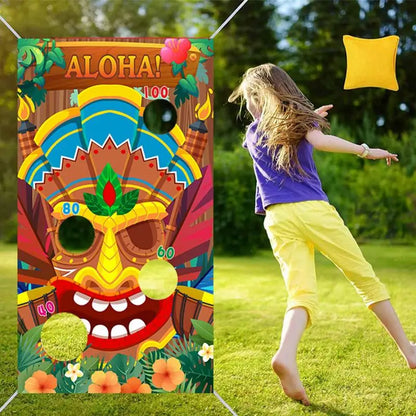 Bean Bags For Tossing Corn Hole Games With Hawaiian Sand Summer Theme Funny Sandbag Toss With Sandbags For Party Engages Kids &