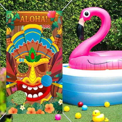 Bean Bags For Tossing Corn Hole Games With Hawaiian Sand Summer Theme Funny Sandbag Toss With Sandbags For Party Engages Kids &